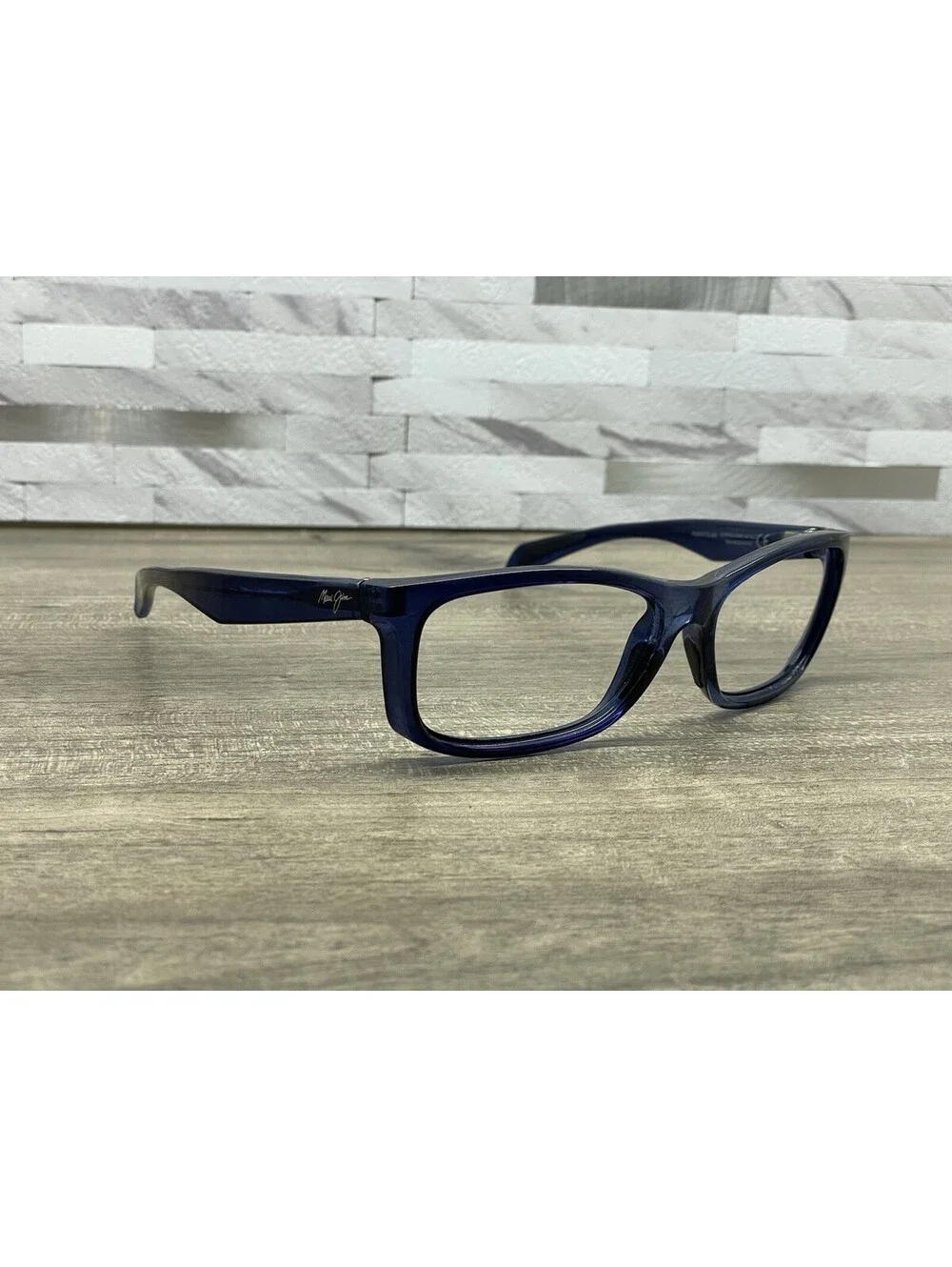 Rare Maui Jim Puhi MJ785-08A Translucent Blue Sunglasses 59[]17-135 *FRAMES ONLY